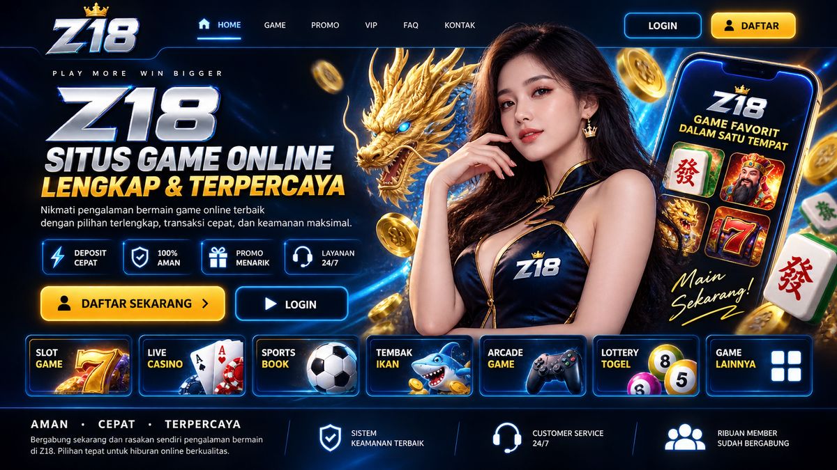 Visual kategori game dan akses Z18